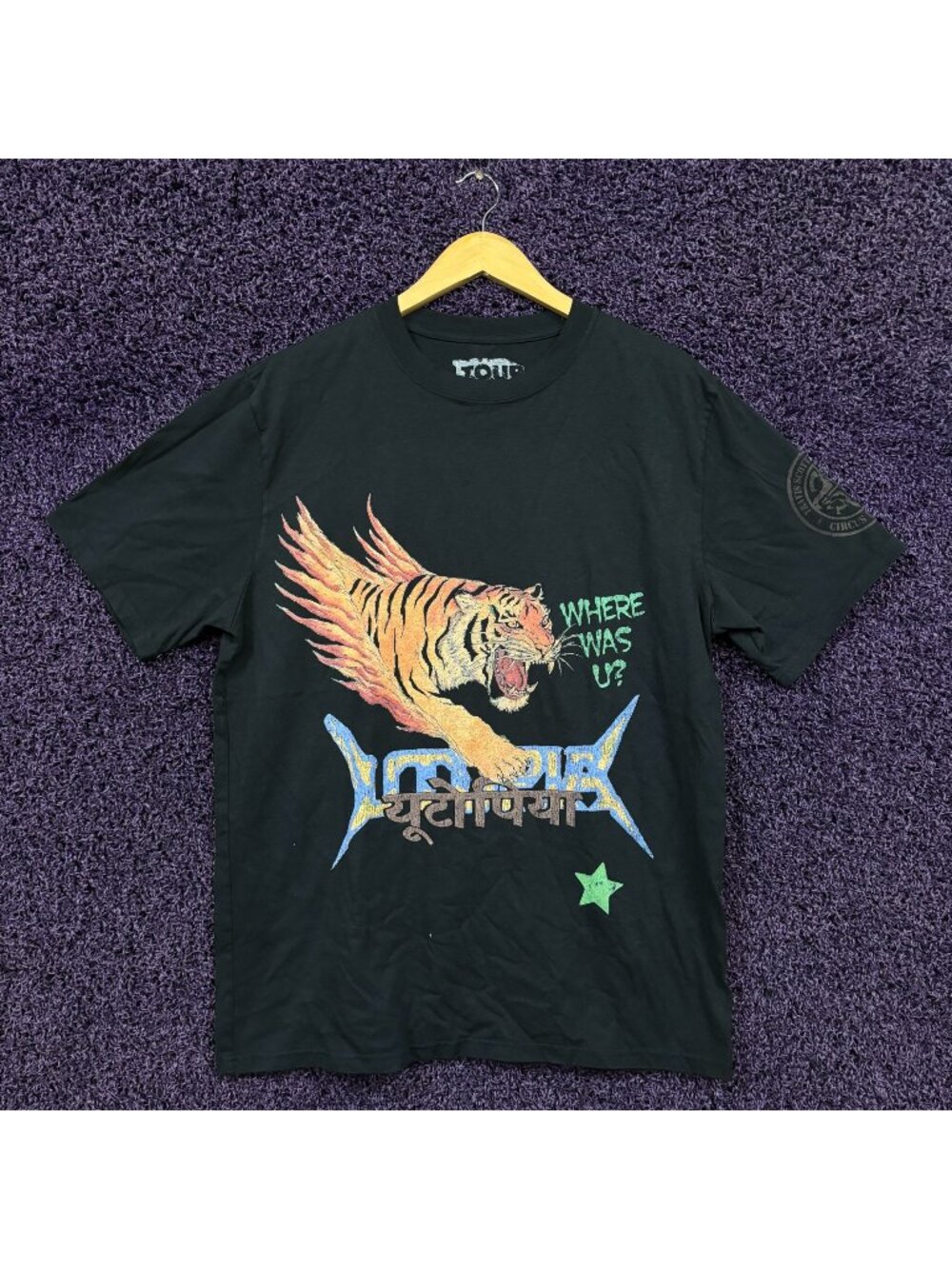 Travis Scott Where Was You? Utopia & Circus Maximus India T-Shirt Size Large